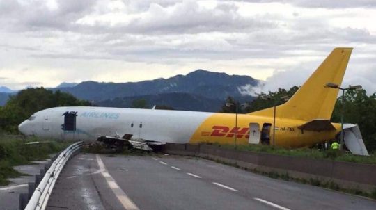 DHL Boeing 737 Crashed After Overshooting Bergamo Airport Runway ...