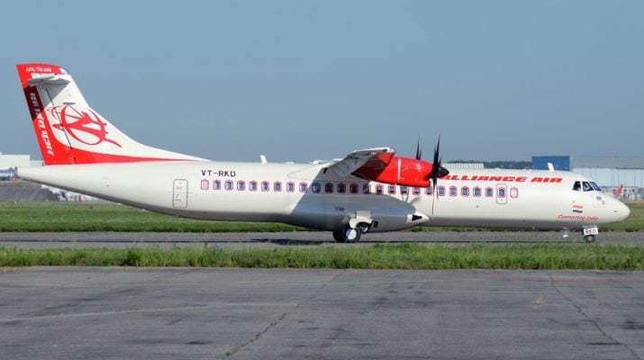 Alliance Air ATR-72-212A Experiences Tail Strike on Landing