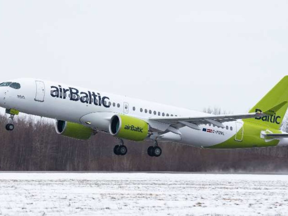 100th Airbus A220 In A Refreshed Airbaltic Livery